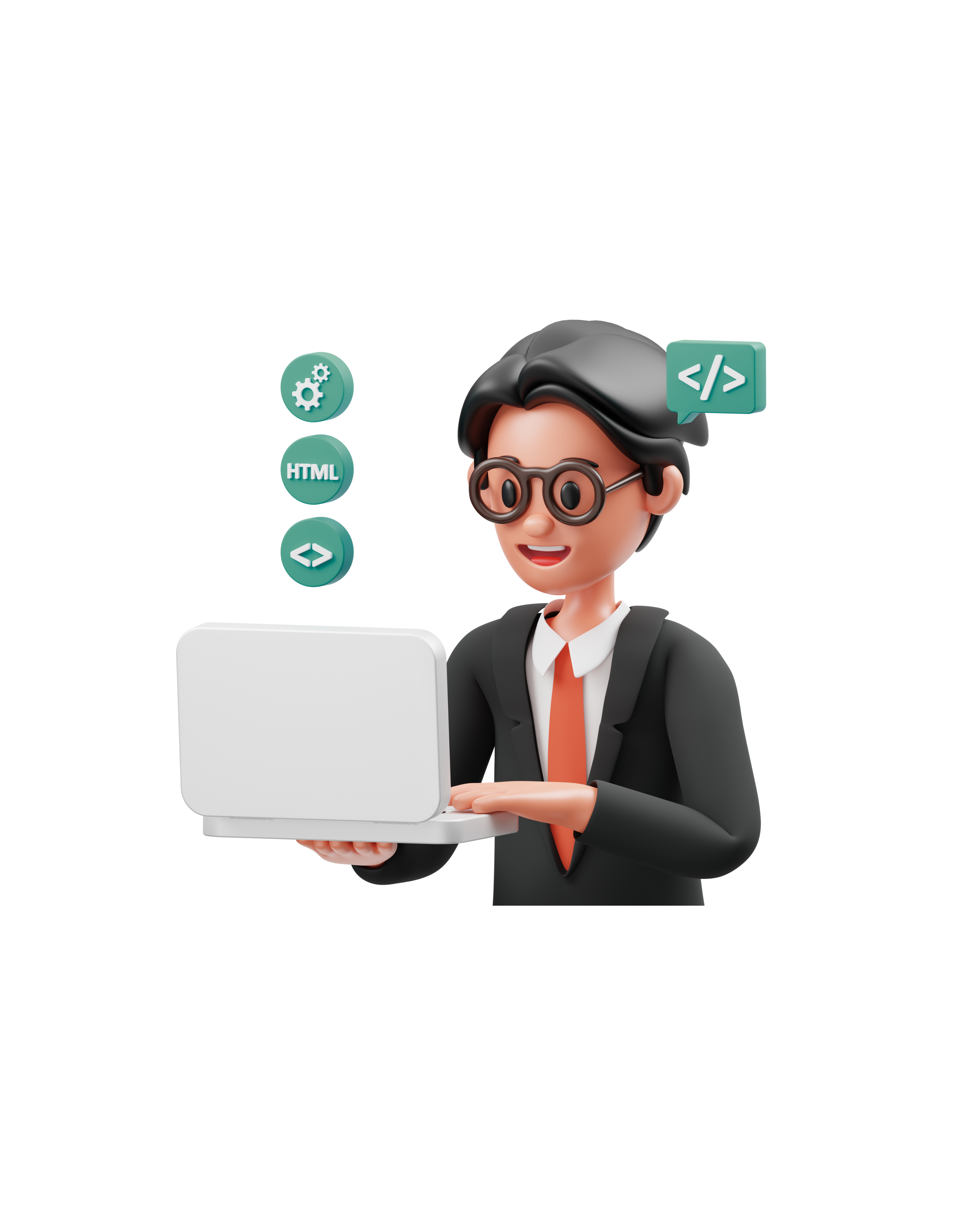 مصباح فكرة - لابتوب - كتاب - قلم